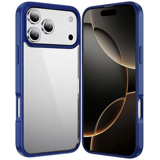 For Iphone 17 Pro HQ Transparent Thick 2.0Mm Hybrid Case - Navy Blue