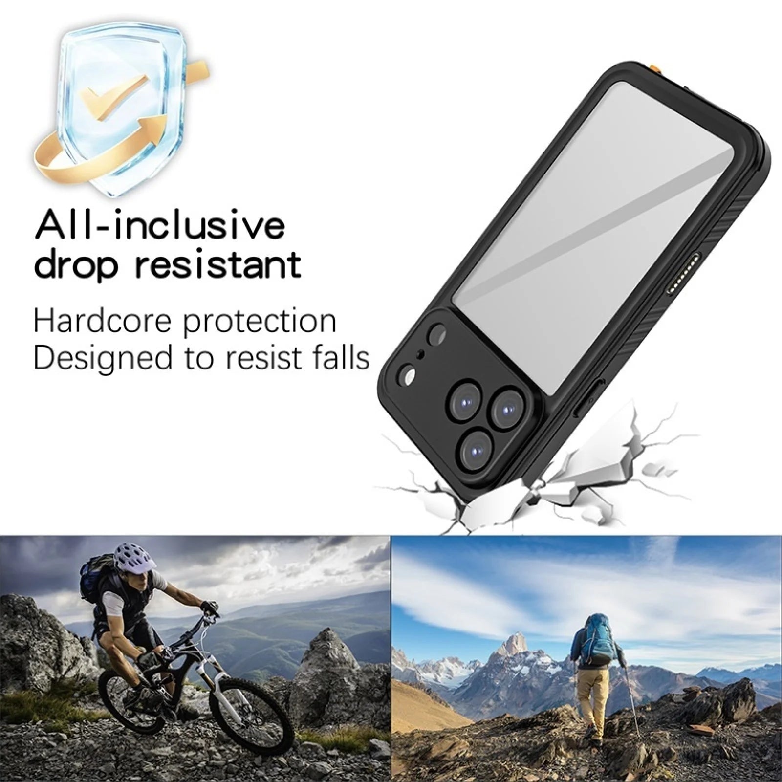For Iphone 17/17 Air/17 Pro Waterproof Case, Diving & Shockproof Rugged Cover