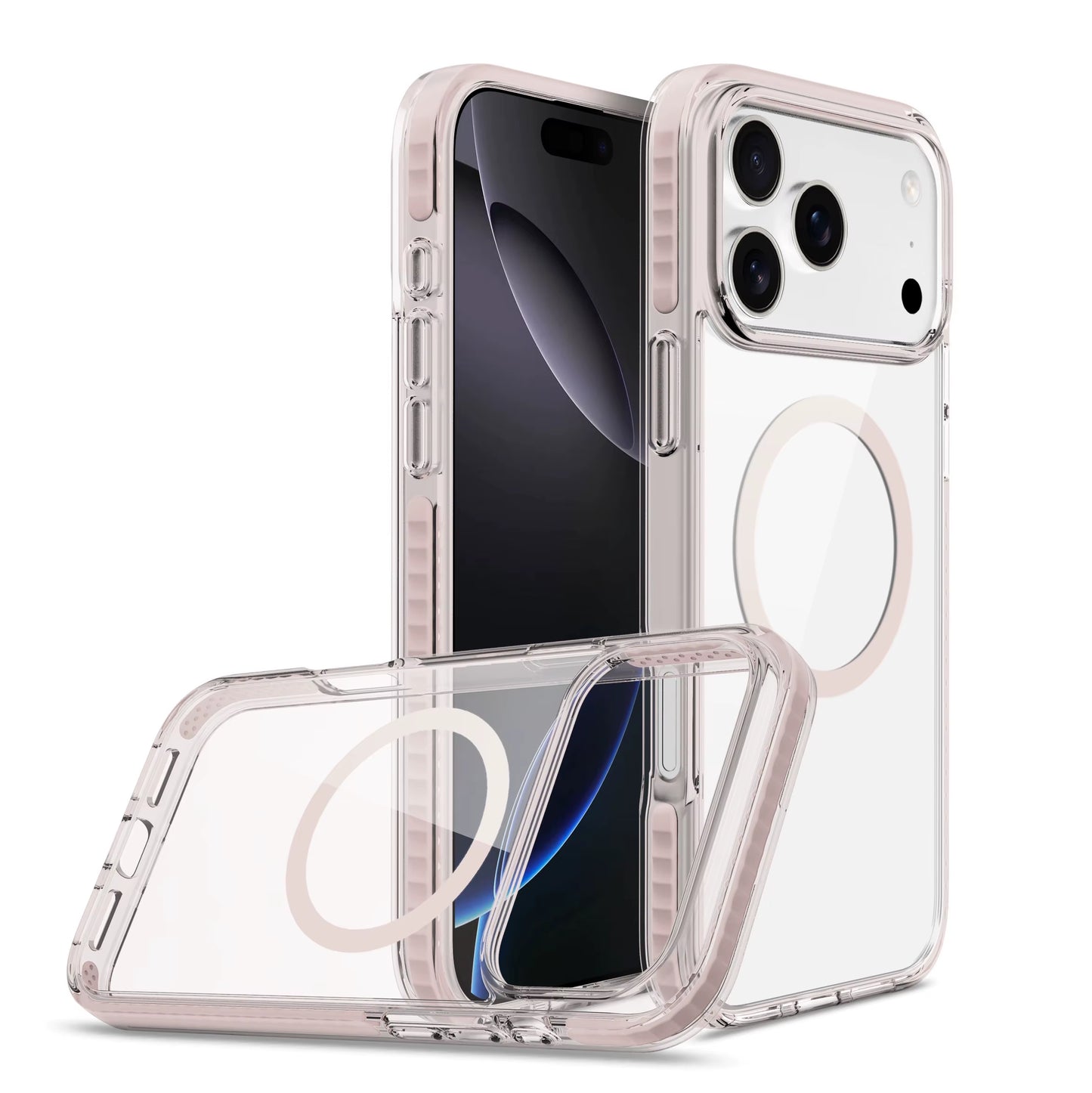 2025 New Product anti Drop Iphone 17 Phone Case TPE TPU 2.0PC Magnetic Phone Cover for Iphone 17 Pro Max 12 13 14 15 16 Pro