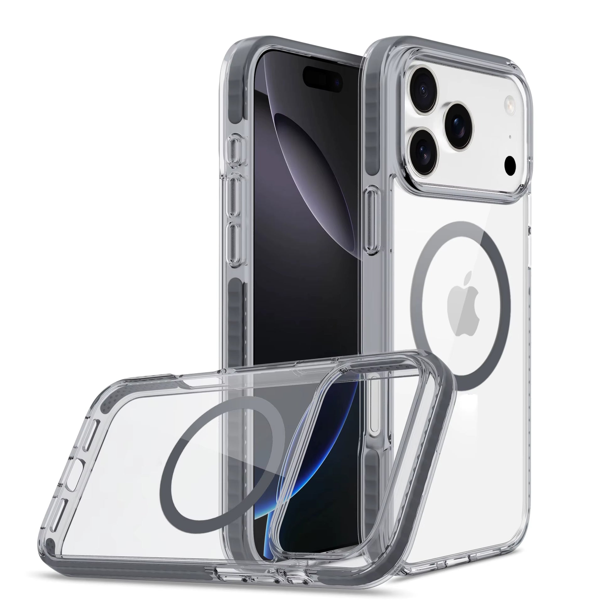 2025 New Product anti Drop Iphone 17 Phone Case TPE TPU 2.0PC Magnetic Phone Cover for Iphone 17 Pro Max 12 13 14 15 16 Pro